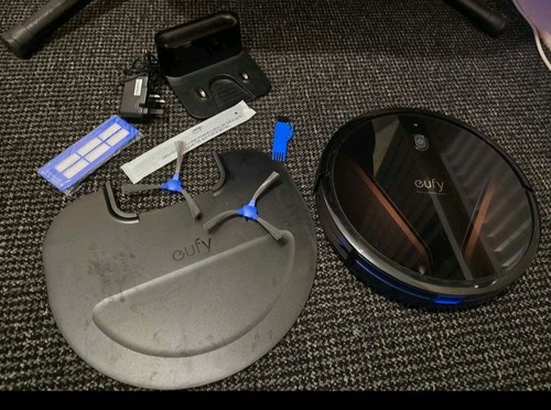 Eufy black robotic vacuum - eufy,