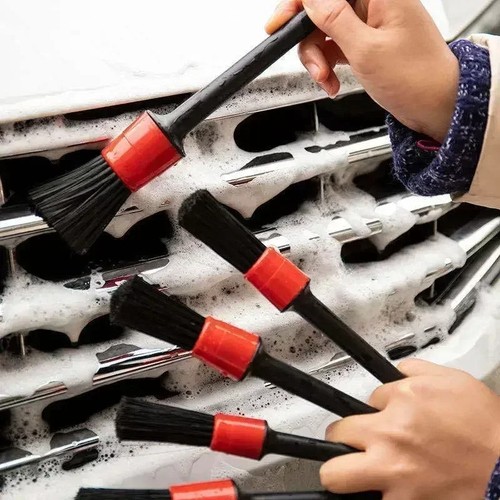 Car detailing brush set - car,